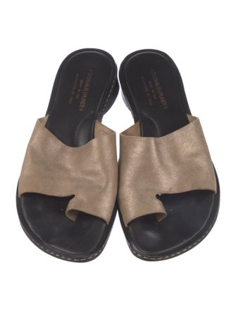 Donald Pliner Leather Slides