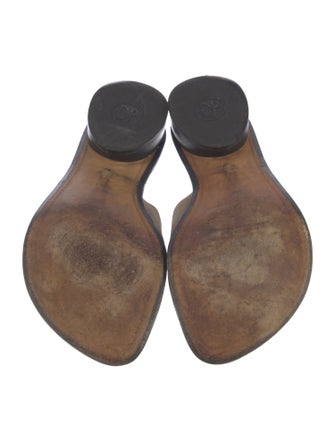 Donald Pliner Leather Slides