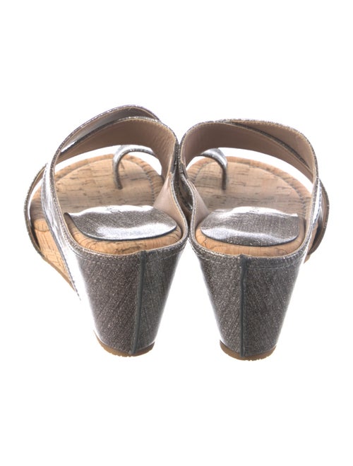 Donald Pliner Glitter Colorblock Pattern Slides