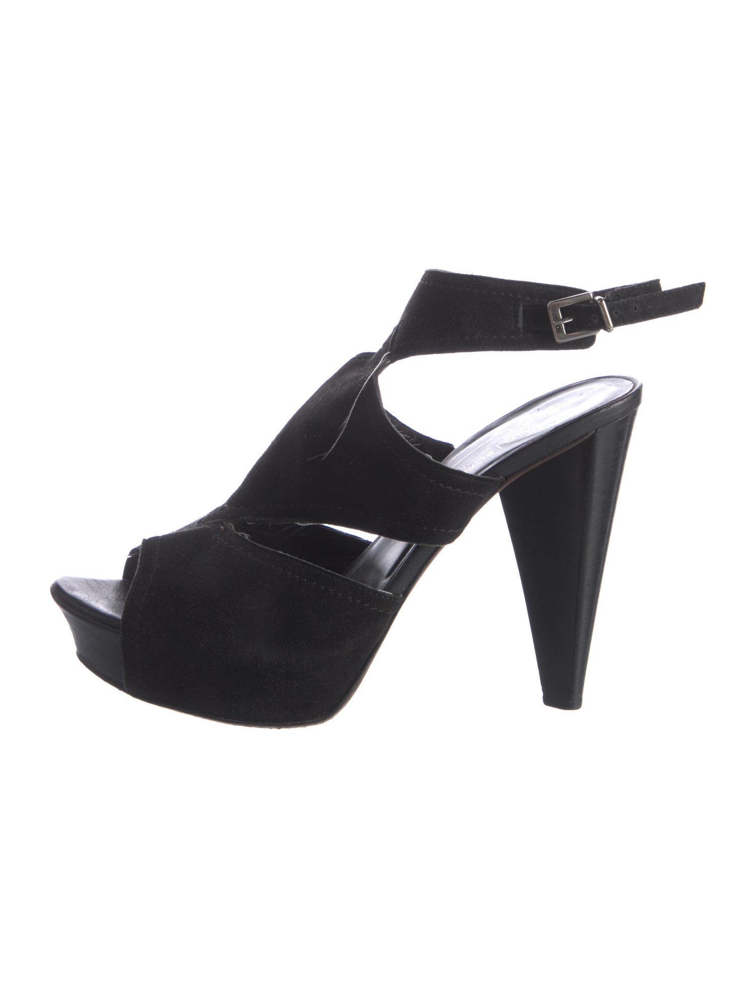 Donald Pliner Suede Cutout Accent Slingback Sandals