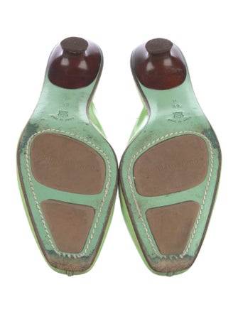 Donald Pliner Leather Mules