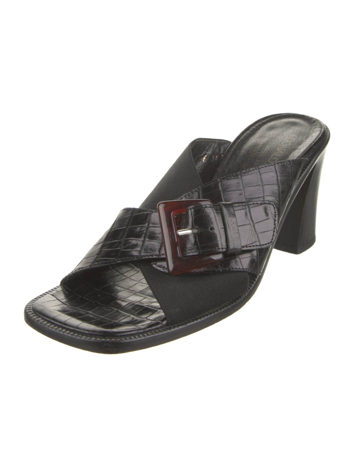 Donald Pliner Leather Slides
