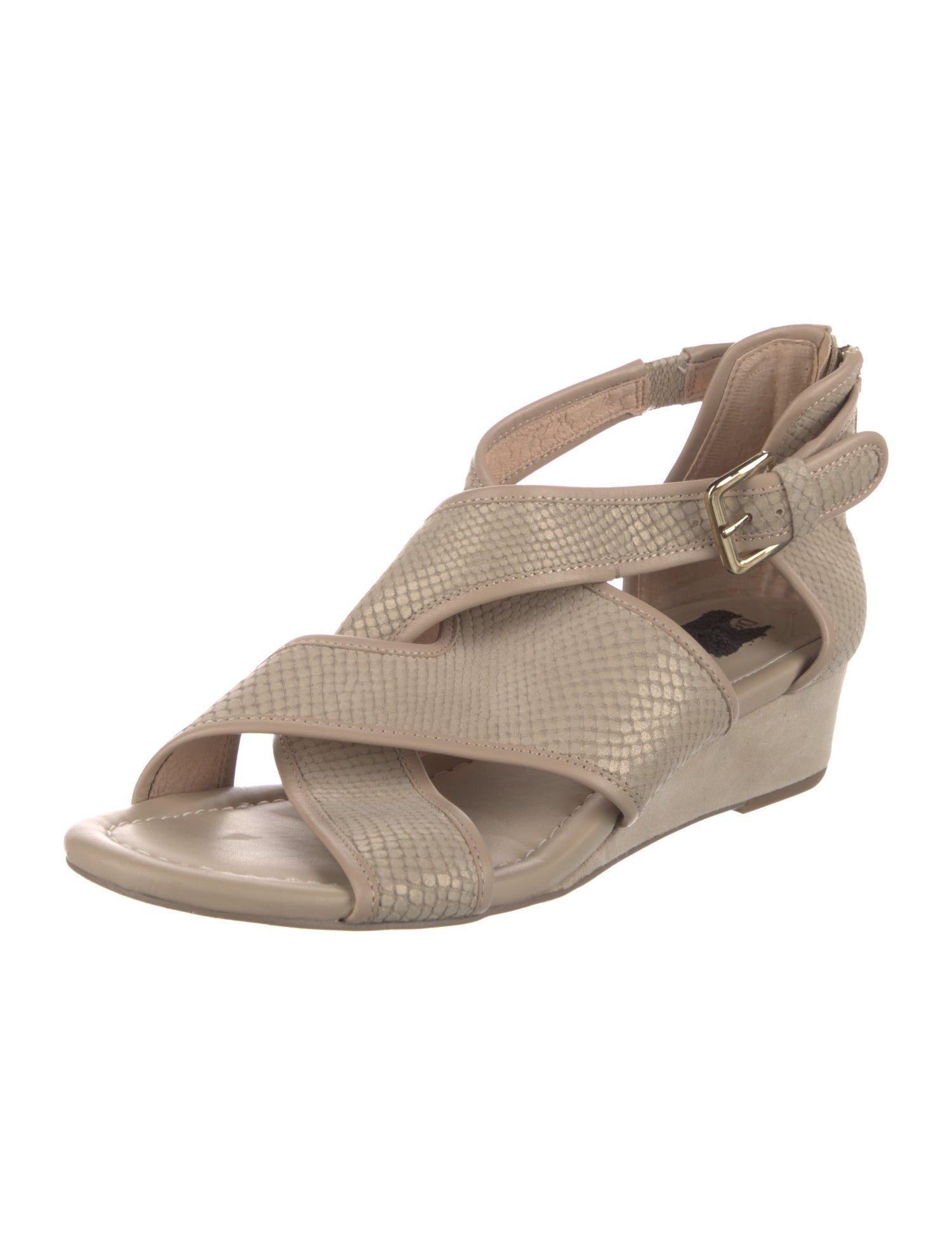 Donald Pliner Leather Patterned Slingback Sandals