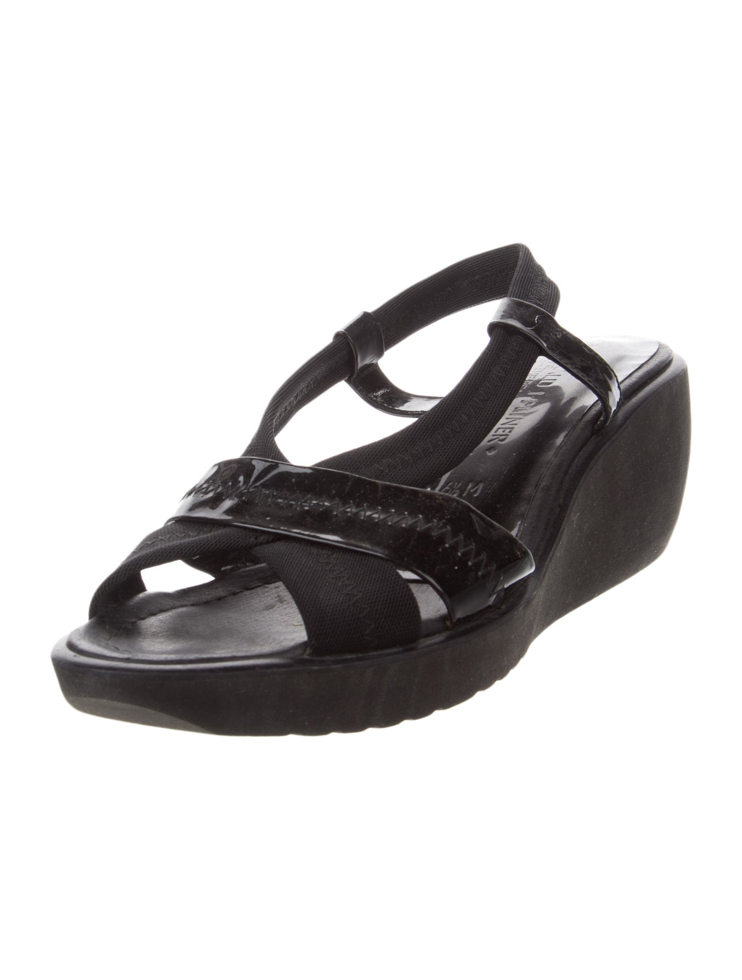 Donald Pliner Leather Cutout Accent Slingback Sandals
