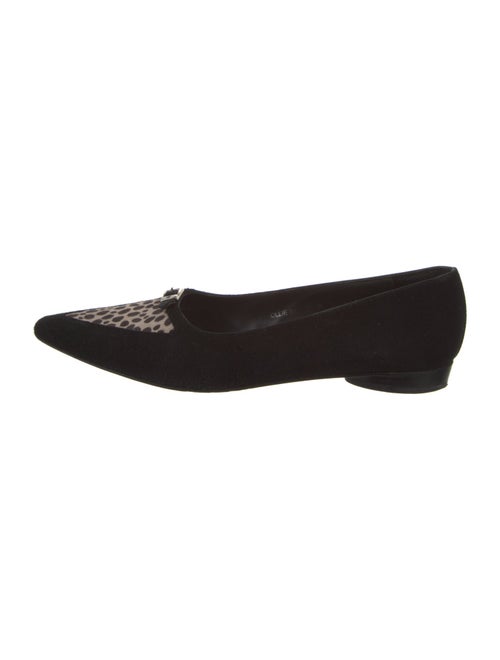 Donald Pliner Suede Animal Print Flats