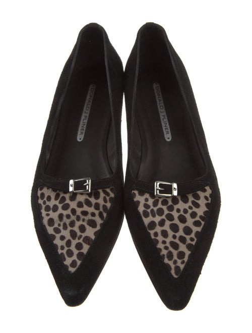 Donald Pliner Suede Animal Print Flats
