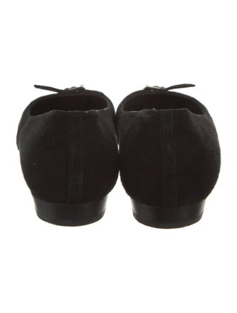 Donald Pliner Suede Animal Print Flats