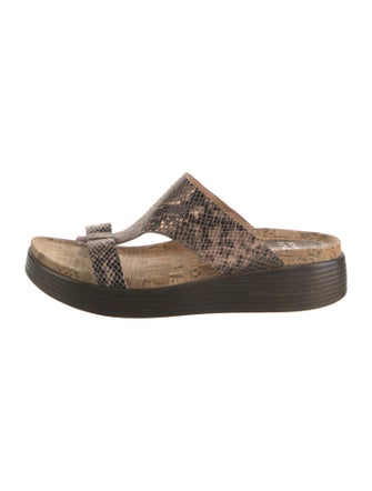 Donald Pliner Embossed Leather Espadrilles
