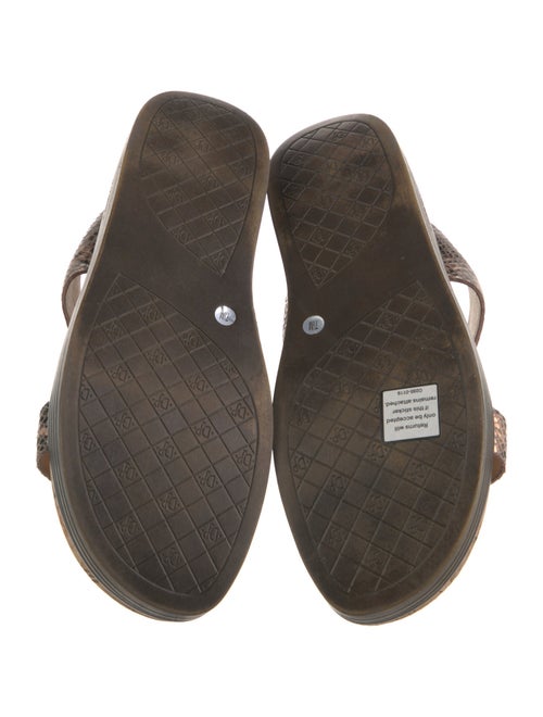 Donald Pliner Embossed Leather Espadrilles