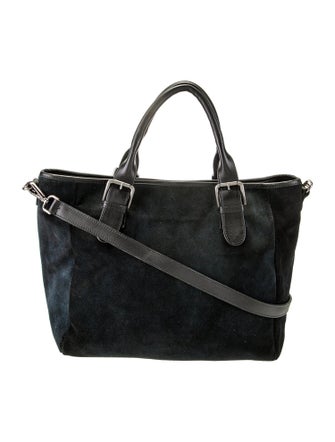 Donald Pliner Suede Messenger Bag