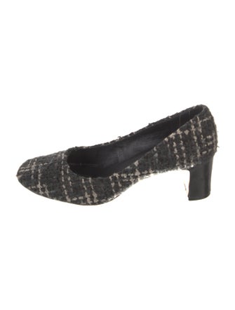 Donald Pliner Tweed Pattern Pumps