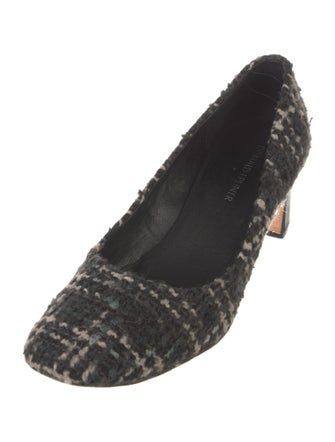 Donald Pliner Tweed Pattern Pumps