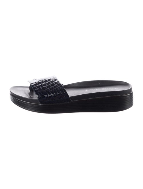Donald Pliner Leather Printed Slides