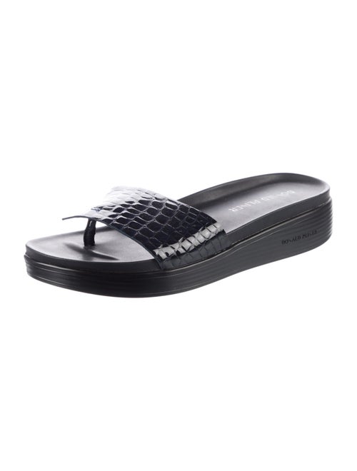 Donald Pliner Leather Printed Slides