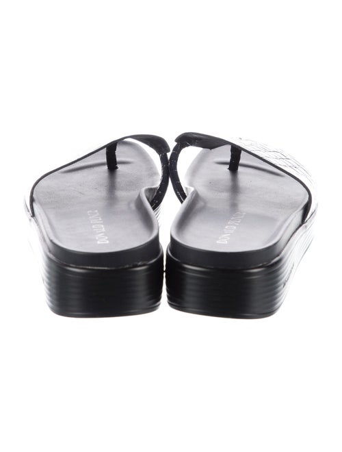 Donald Pliner Leather Printed Slides