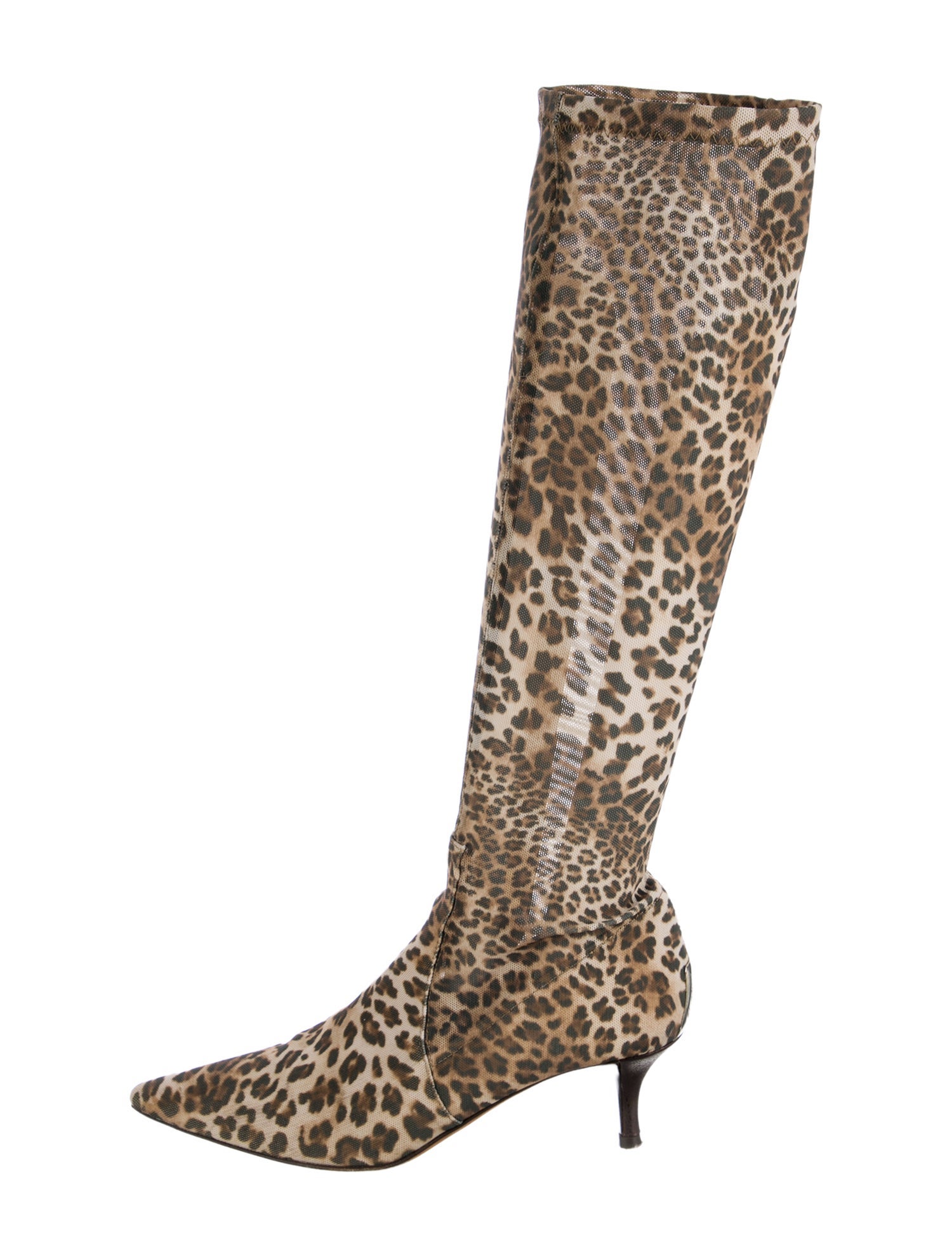 Donald Pliner Mesh Animal Print Boots