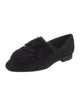 Donald Pliner Suede Fur Trim Loafers
