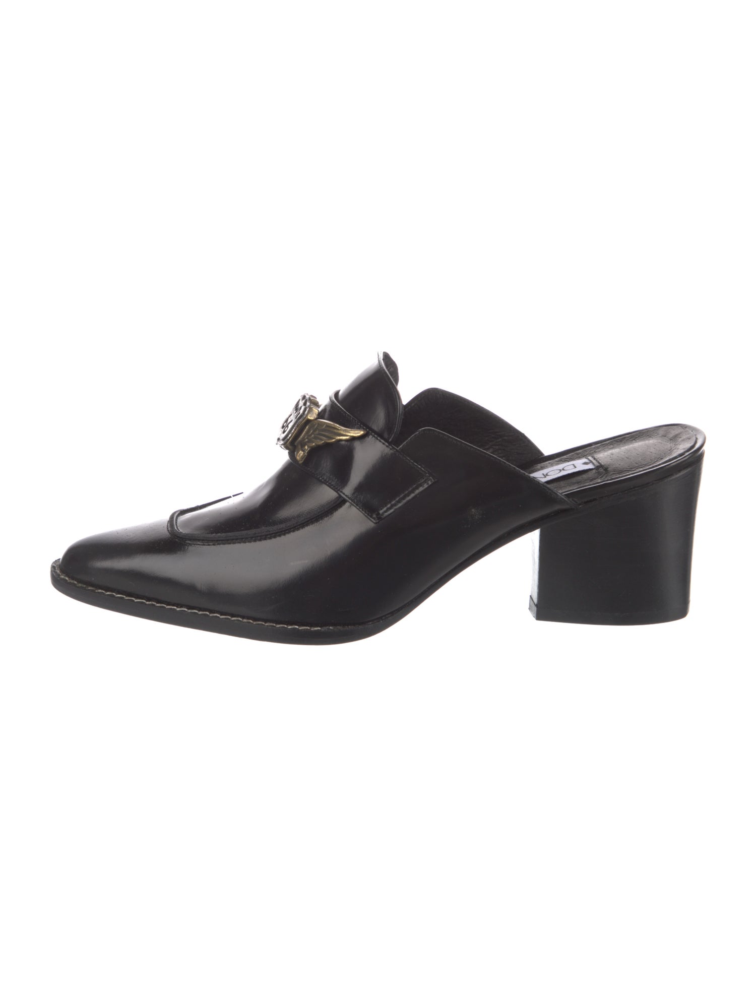 Donald Pliner Leather Mules