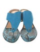Donald Pliner Suede Animal Print Slides