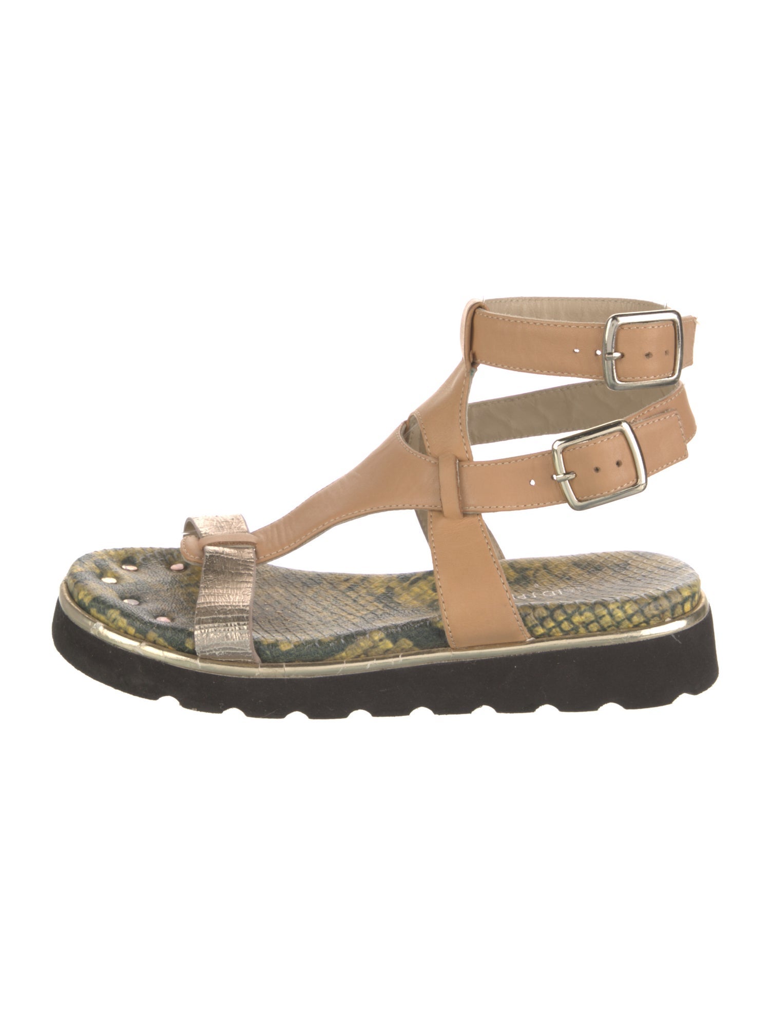 Donald Pliner Leather Printed Gladiator Sandals