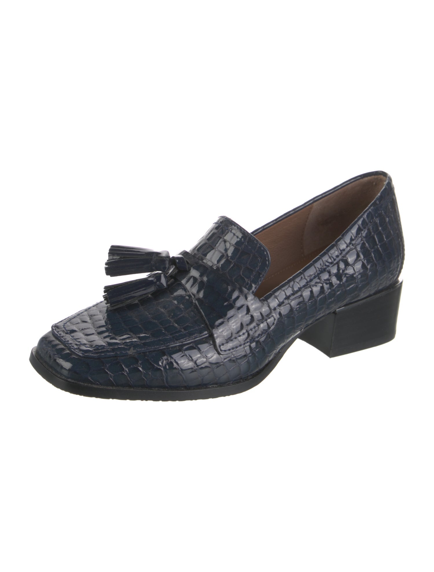 Donald Pliner Patent Leather Tassel Accents Pumps