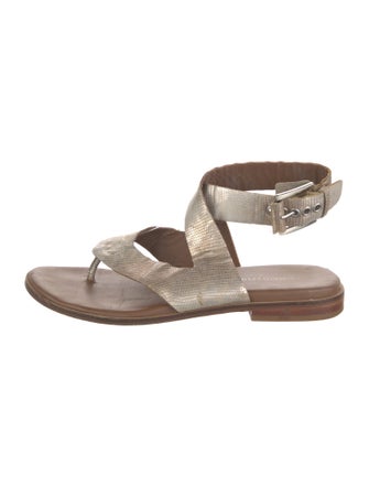 Donald Pliner Embossed Leather Sandals