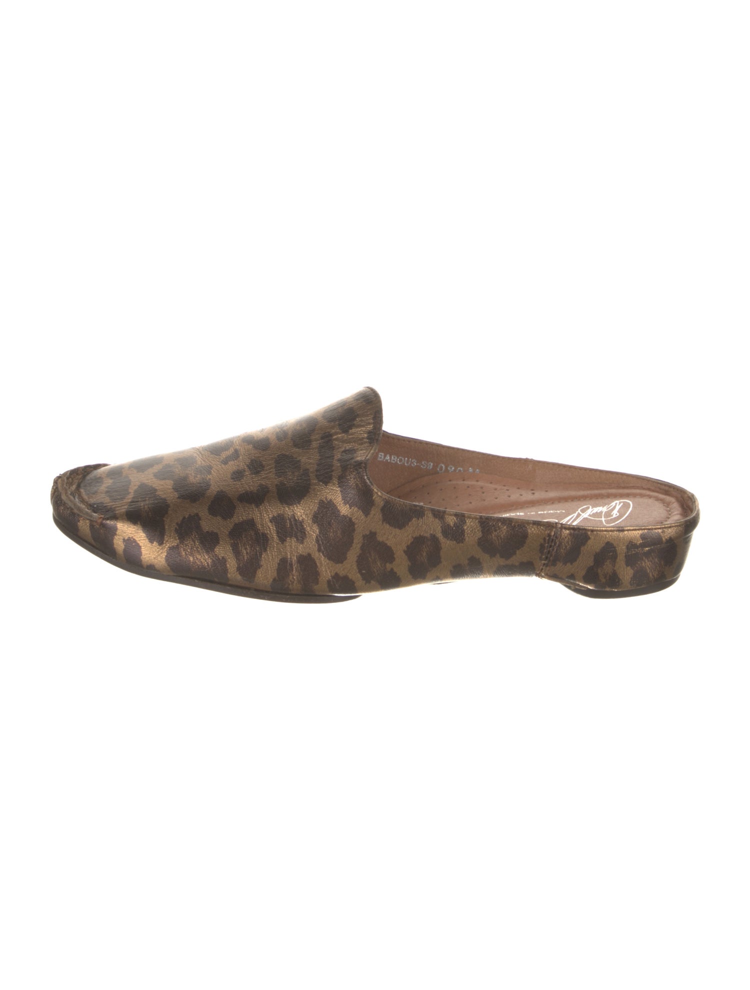 Donald Pliner Leather Animal Print Mules