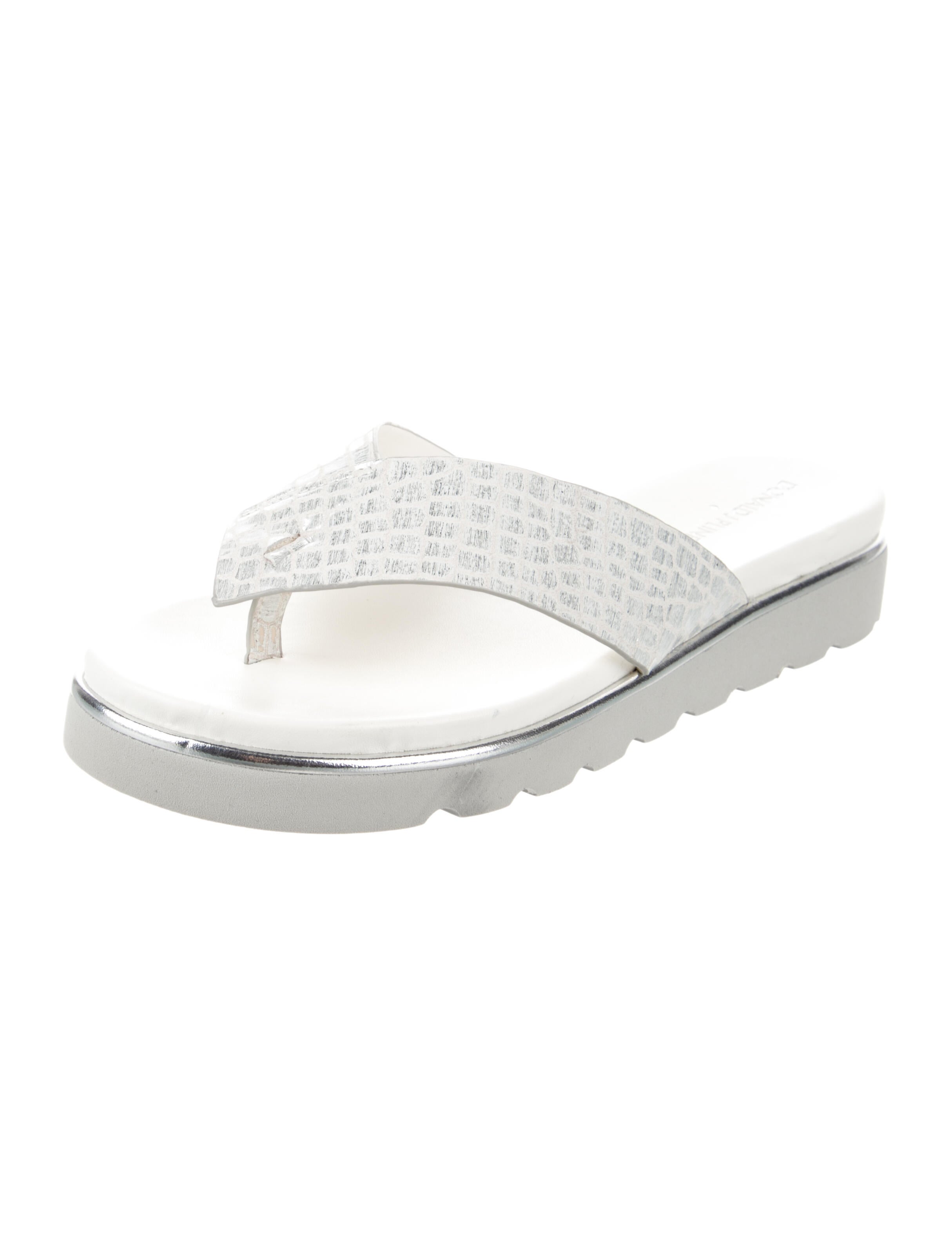 Donald Pliner Leather Slides