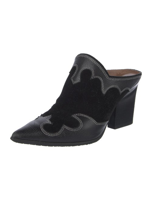 Donald Pliner Leather Patterned Mules