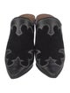 Donald Pliner Leather Patterned Mules