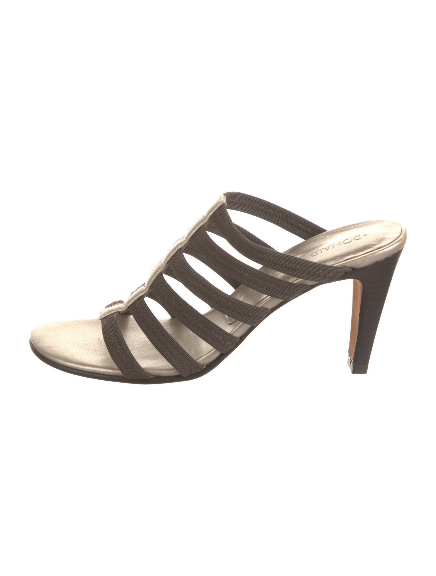 Donald Pliner Leather Trim Embellishment Slides