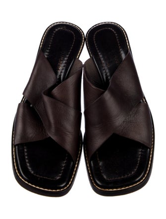 Donald Pliner Leather Slides