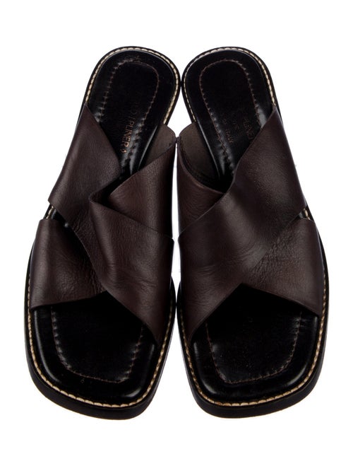 Donald Pliner Leather Slides
