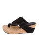 Donald Pliner Suede Colorblock Pattern Slides