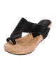 Donald Pliner Suede Colorblock Pattern Slides