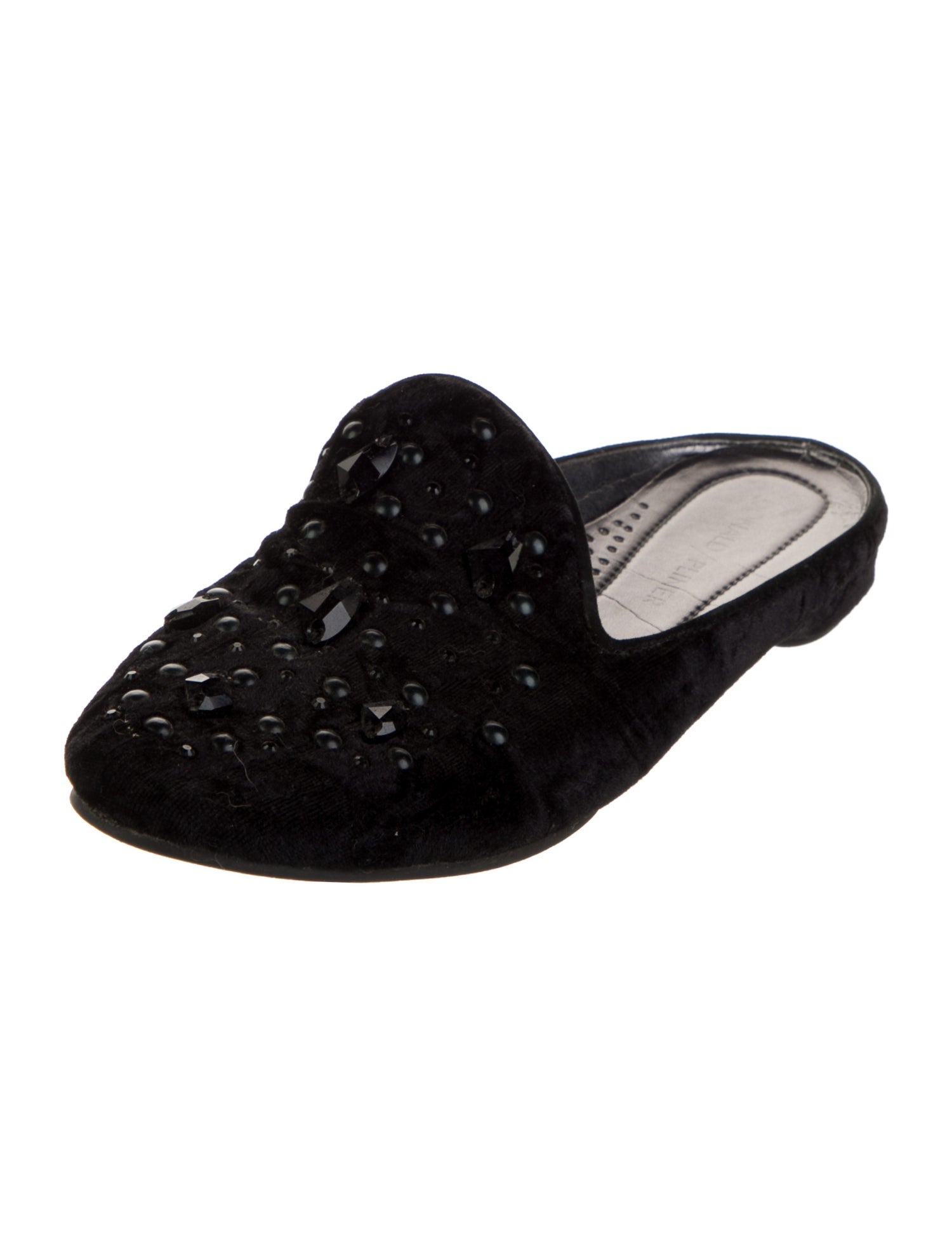 Donald Pliner Velvet Studded Accents Mules