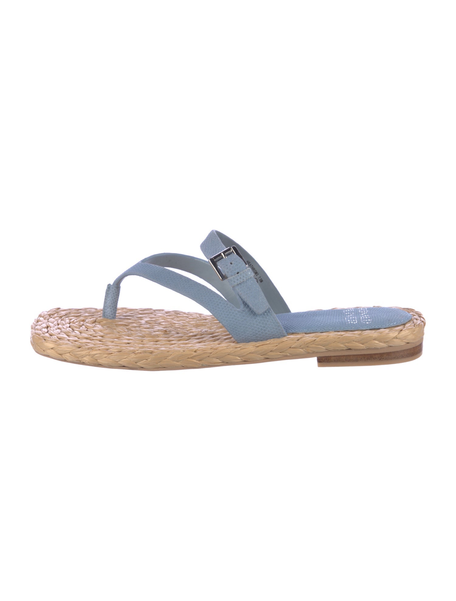 Donald Pliner Raffia Colorblock Pattern Flip Flops