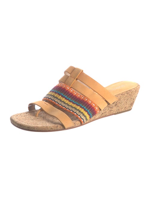 Donald Pliner Leather Printed Slides