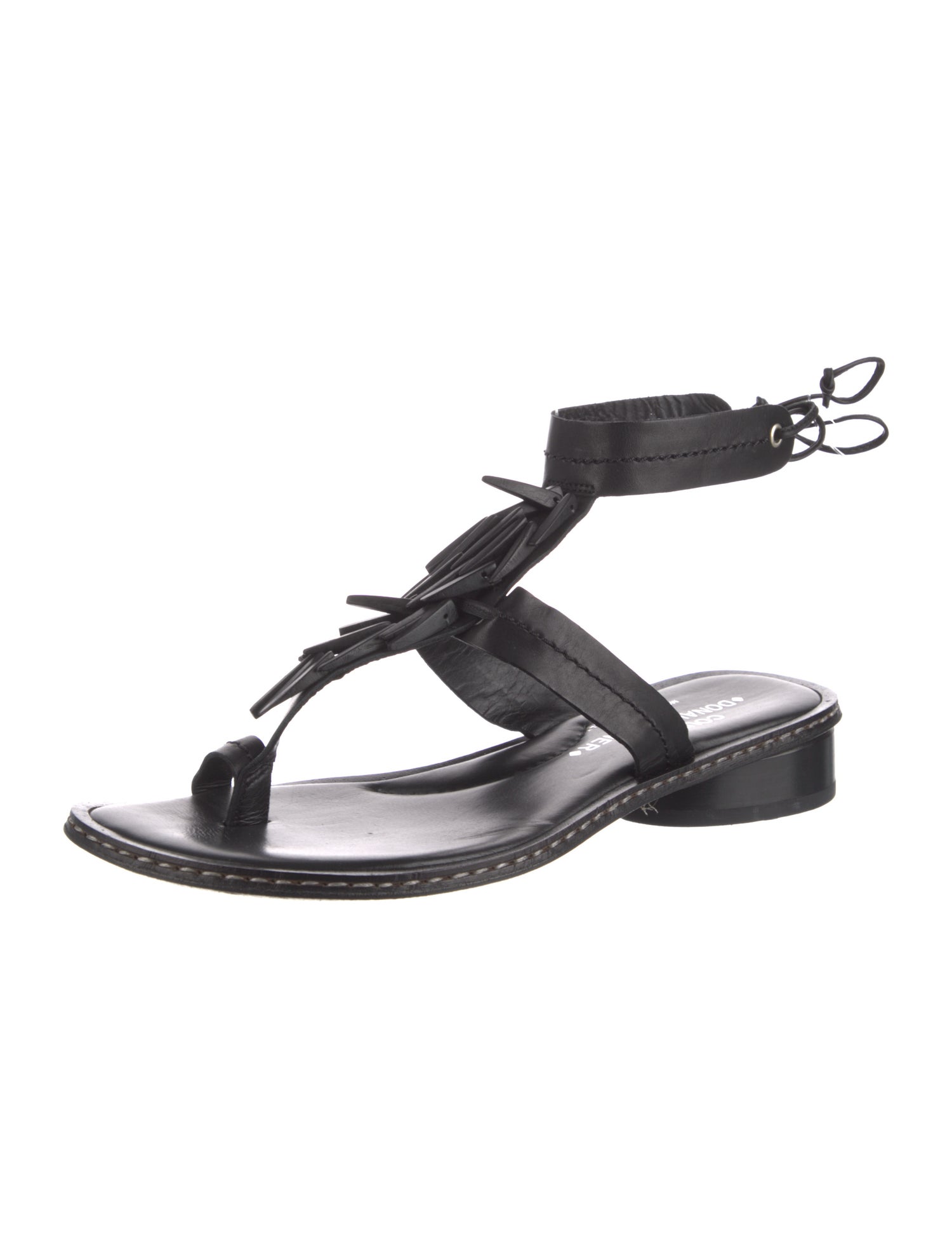 Donald Pliner Leather T-Strap Sandals
