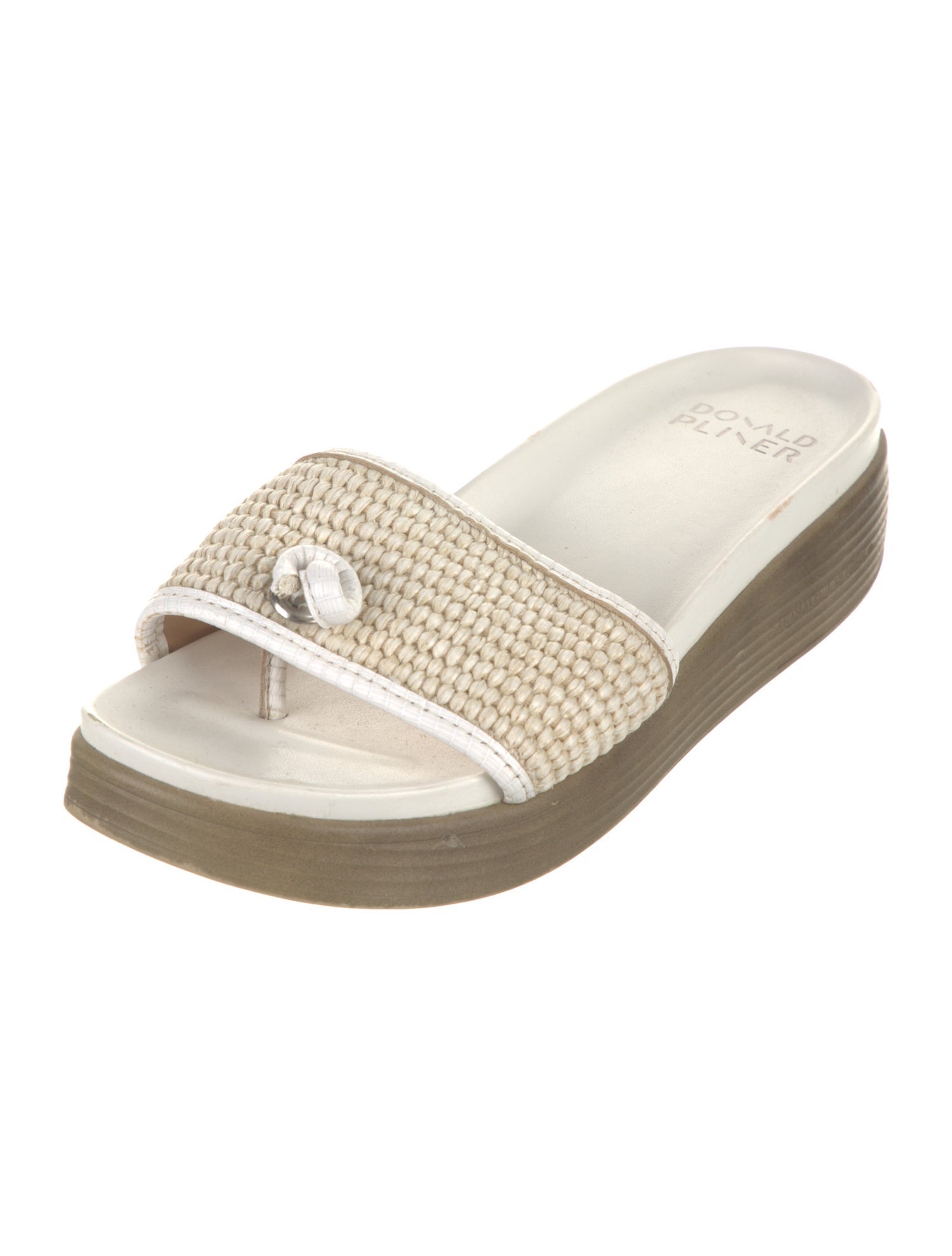 Donald Pliner Leather Slides