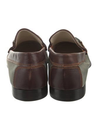 Donald Pliner Canvas Colorblock Pattern Dress Loafers