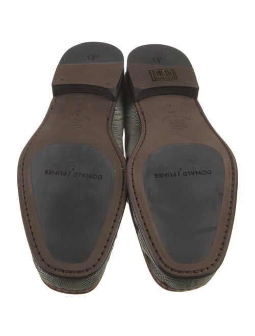 Donald Pliner Canvas Colorblock Pattern Dress Loafers