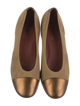 Donald Pliner Leather Trim Embellishment Ballet Flats
