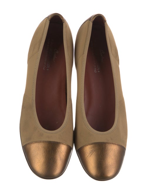 Donald Pliner Leather Trim Embellishment Ballet Flats