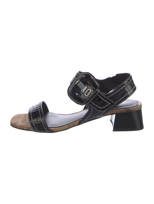 Donald Pliner Embossed Leather Slingback Sandals