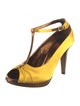 Donald Pliner Satin T-Strap Pumps