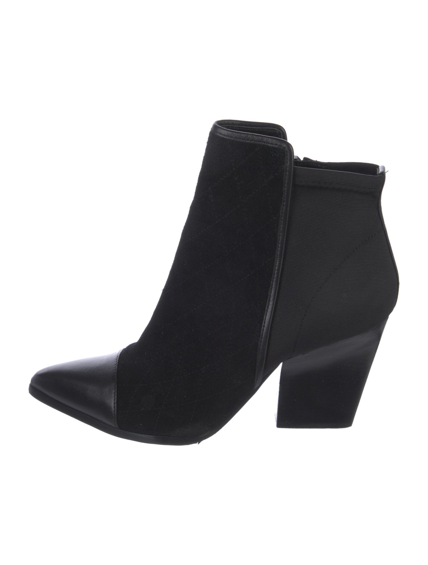 Donald Pliner Quilted Pattern Suede Boots