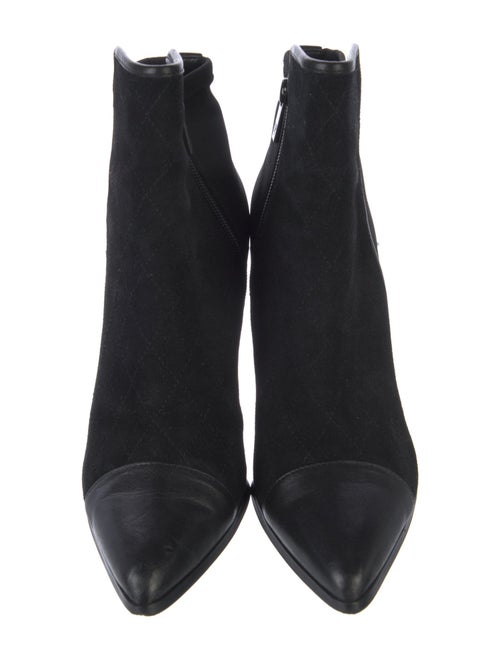 Donald Pliner Quilted Pattern Suede Boots