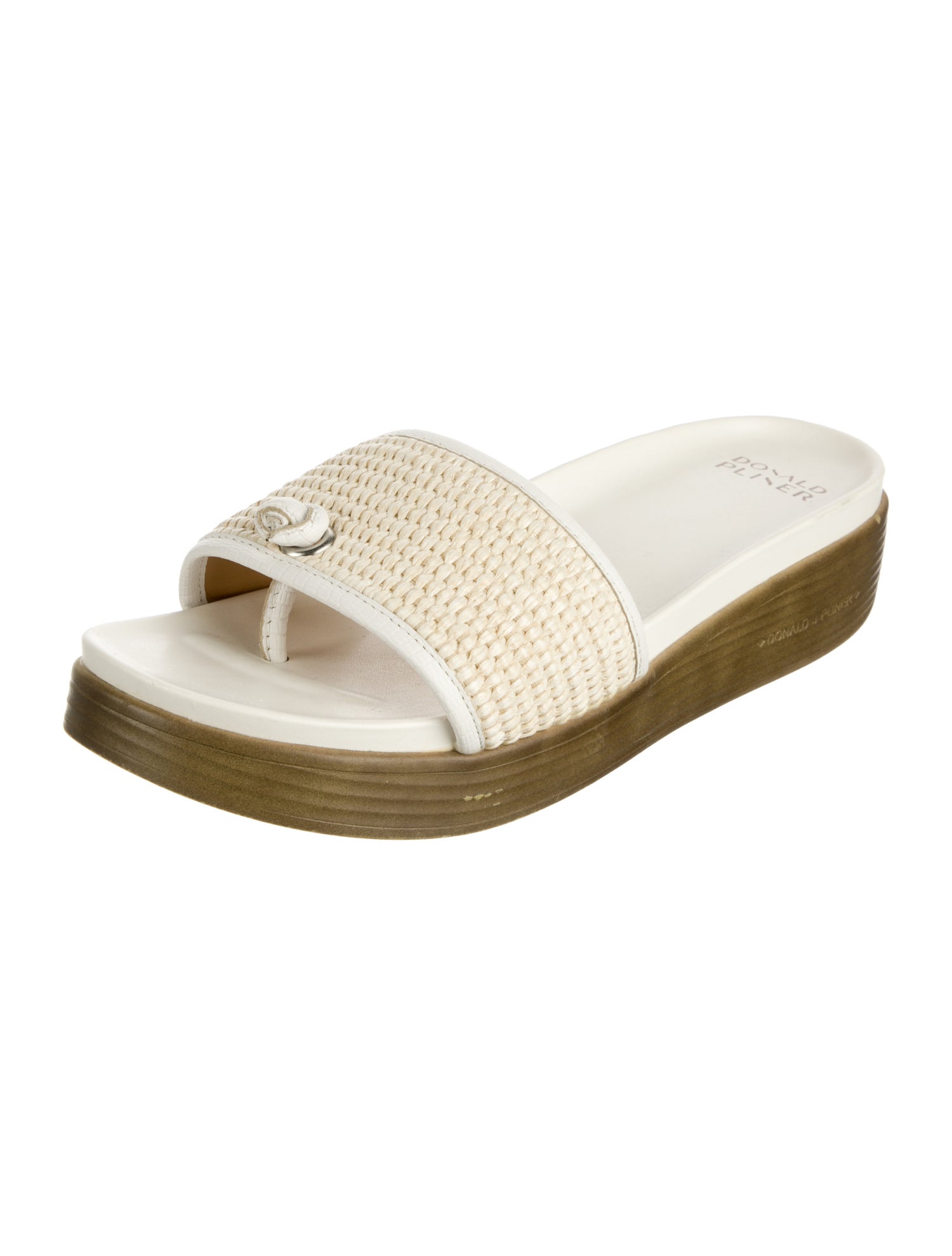 Donald Pliner Leather Slides