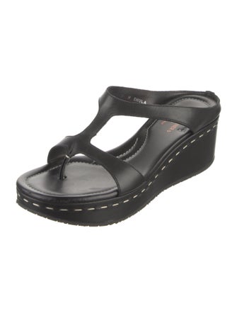 Donald Pliner Leather Slides